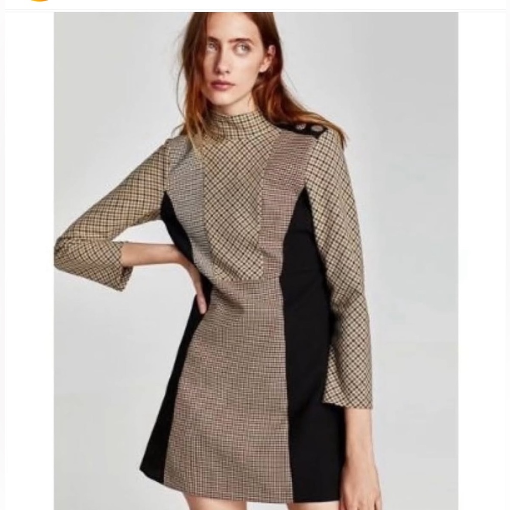 Zara Woman Plaid Mini Dress - Picture 12 of 12